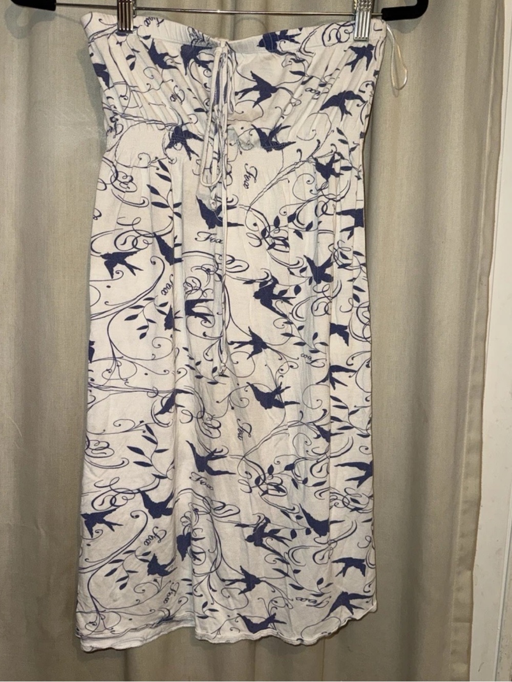 Vintage Fox Racing Y2K  Strapless Midi Dress Women’s Size Medium